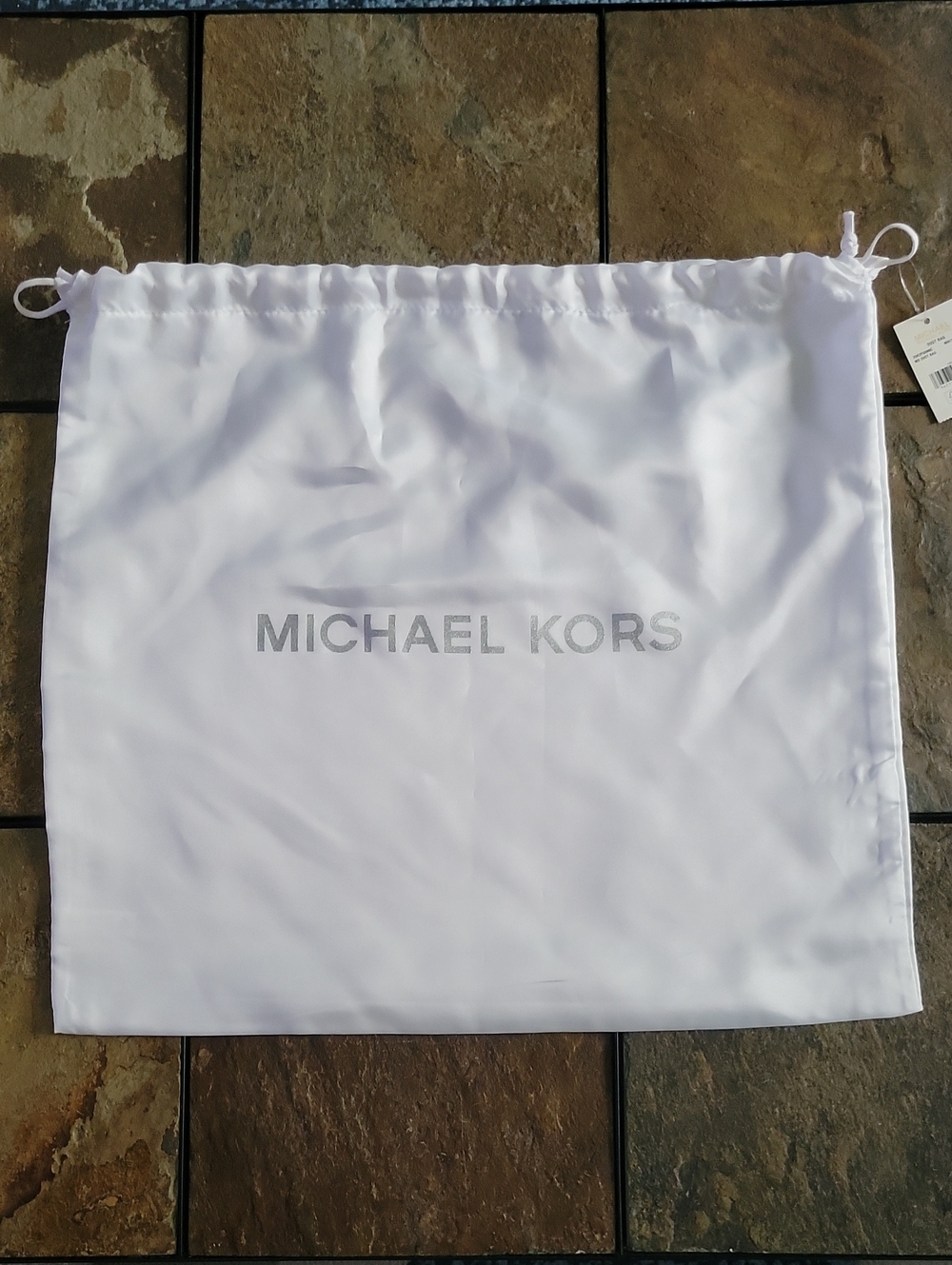 Michael Kors Dust Bag Medium White/Silver NWT